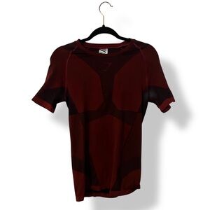 Gymshark Free Force Seamless Compression Tee Red Size Medium